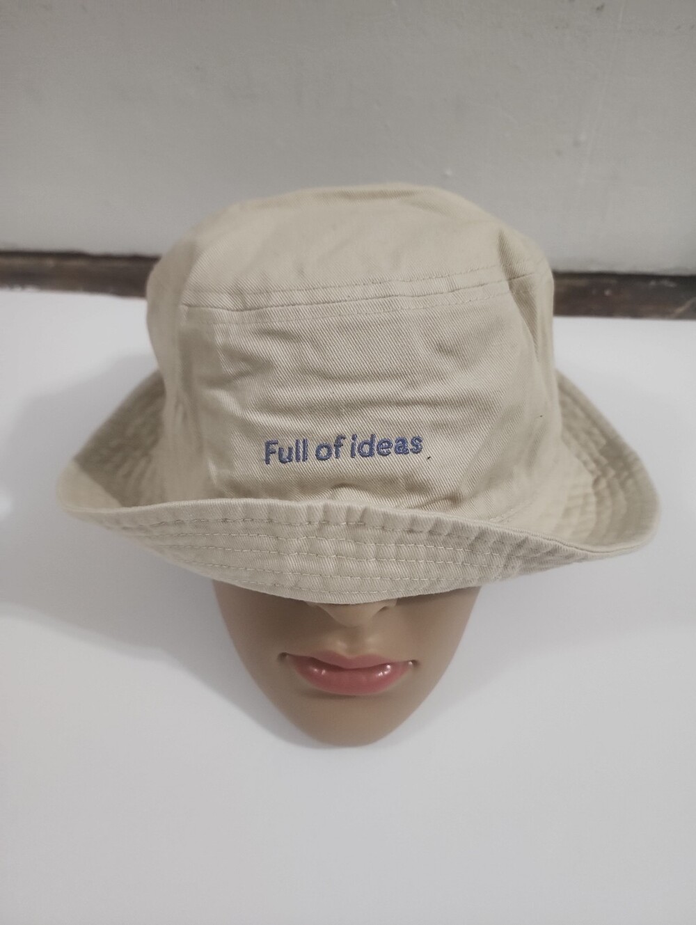 KB ETHOS UNISEX BUCKET HAT Khaki Cotton Embroidered NWOT Size L -XL